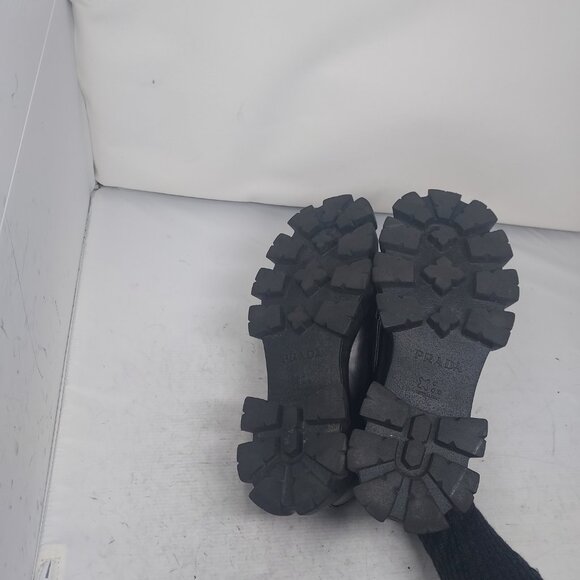 Prada Black MENS Chunky Monolith Lug Sole Platform Loafer - Picture 12 of 13